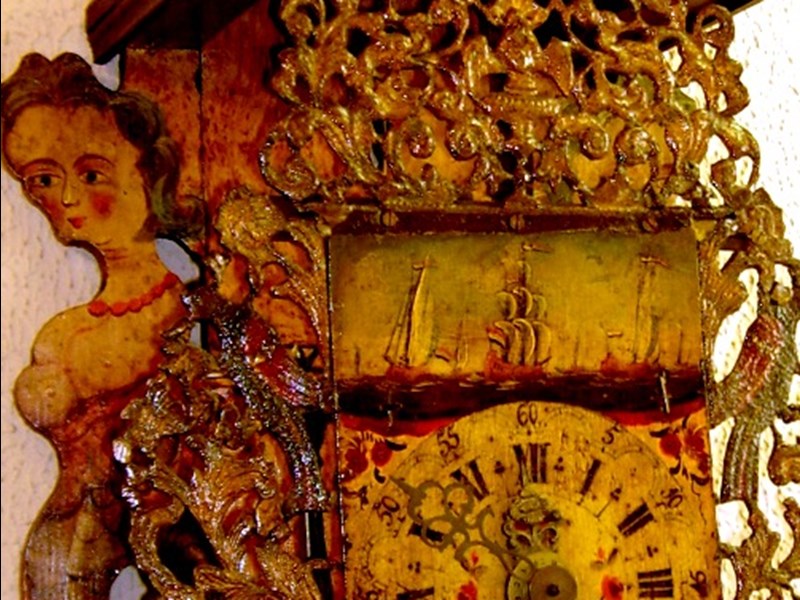 ANTICO OROLOGIO OLANDESE DA MURO XVIII° SECOLO (COD. H6)