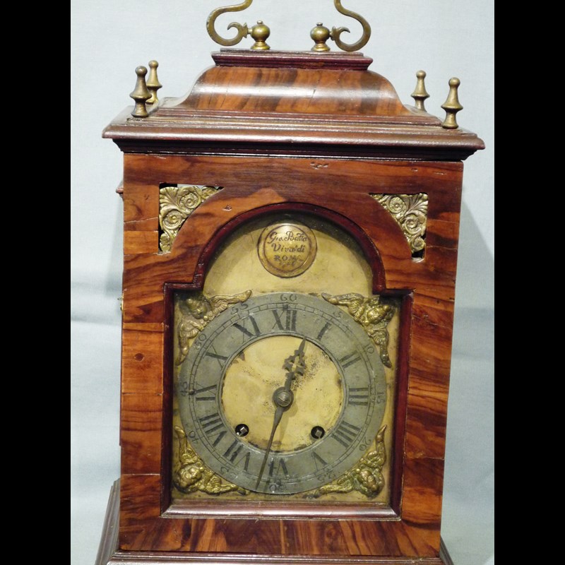 OROLOGIO DA TAVOLO ROMA XVIII SECOLO F.TO VIVALDI COD. H2)