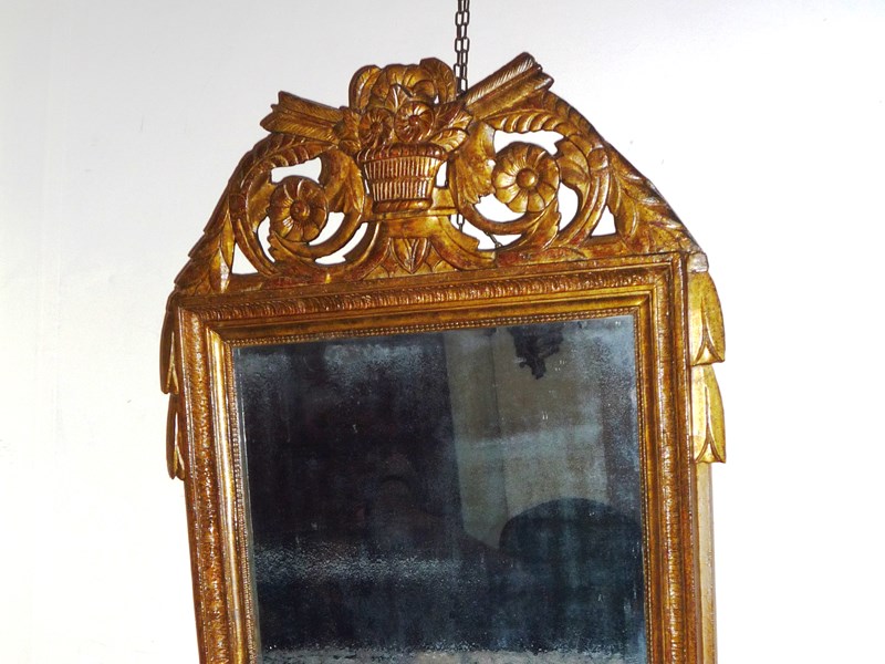 SPECCHIO L XVI IN LEGNO DORATO