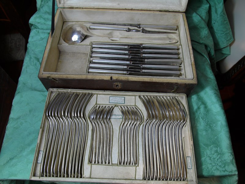 ANTICO SERVIZIO DI POSATE, MILANO TOMMASO PANIZZA