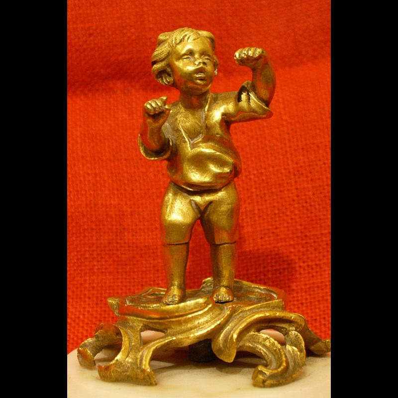 BIMBO IN BRONZO DORATO XVIII° SECOLO