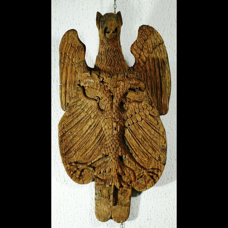 SCULTURA LIGNEA GOTICA 'BLASONE'