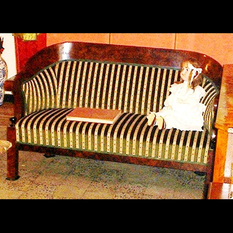 Divano Biedermeier in radica