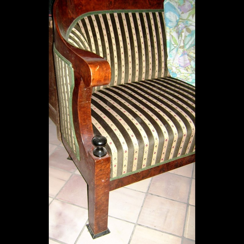 Divano Biedermeier in radica