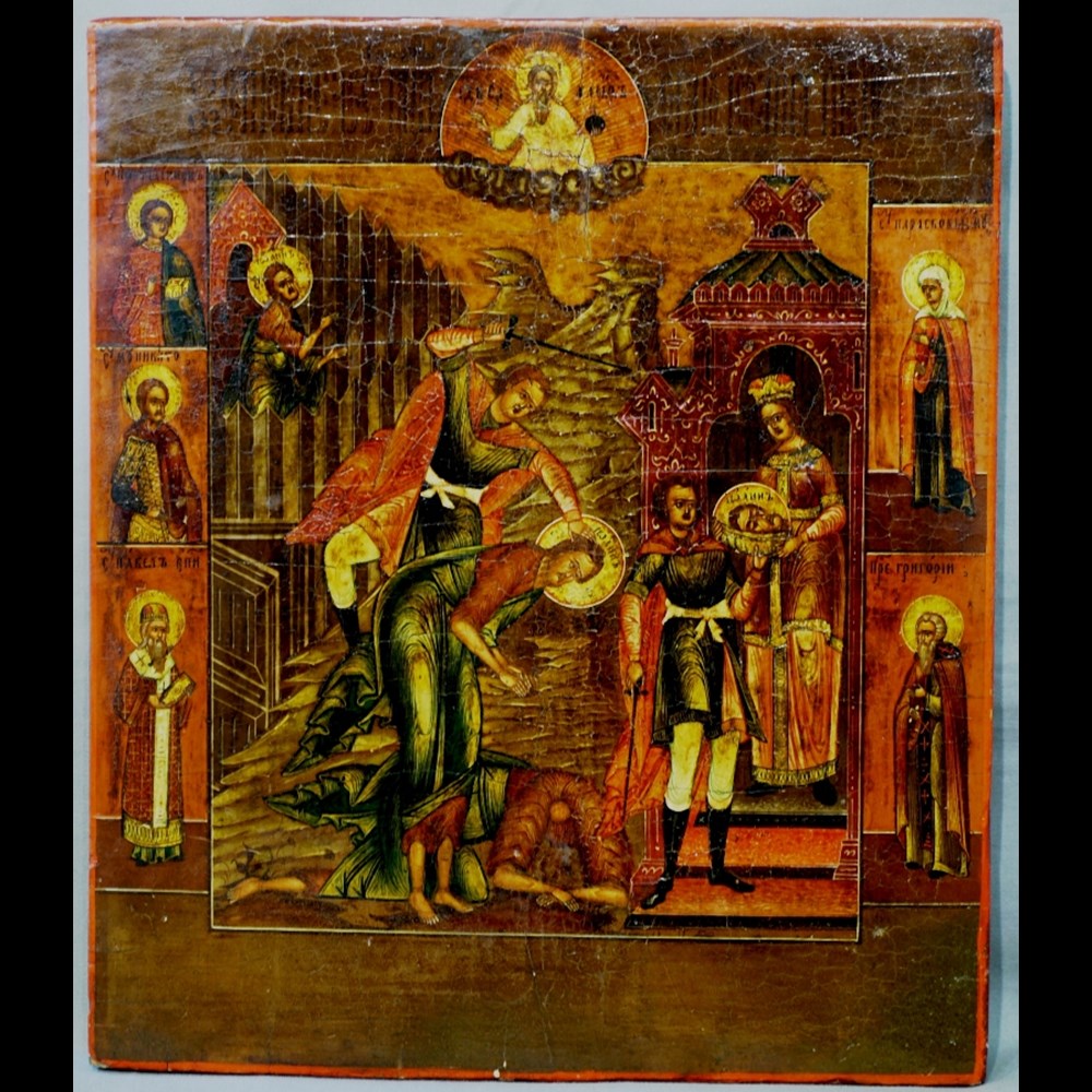 ICONA RUSSA 'MARTIRIO DI SAN GIOVANNI'