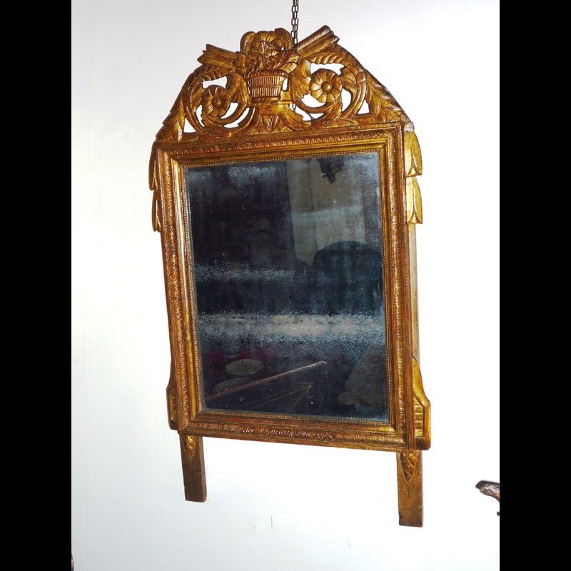 SPECCHIO L XVI IN LEGNO DORATO