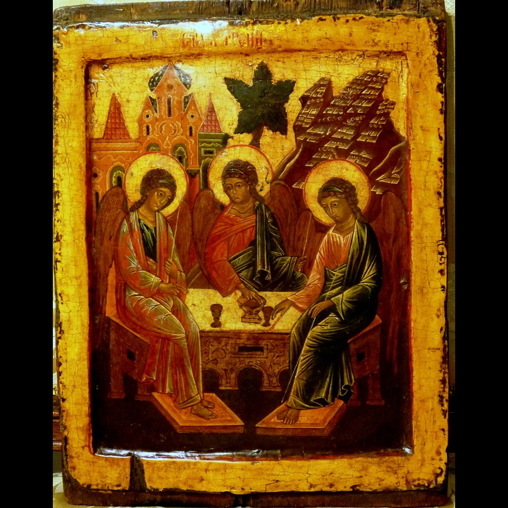 ANTICA ICONA RUSSA 'TRINITA' ANGELICA'