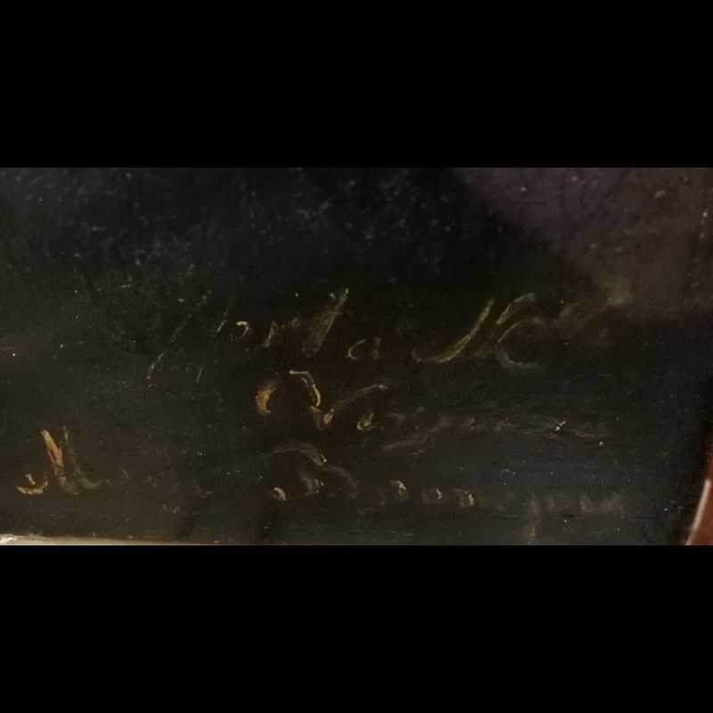 DIPINTO  'RITRATTO DI GIOVINETTA CON CESTINO' XIX SECOLO