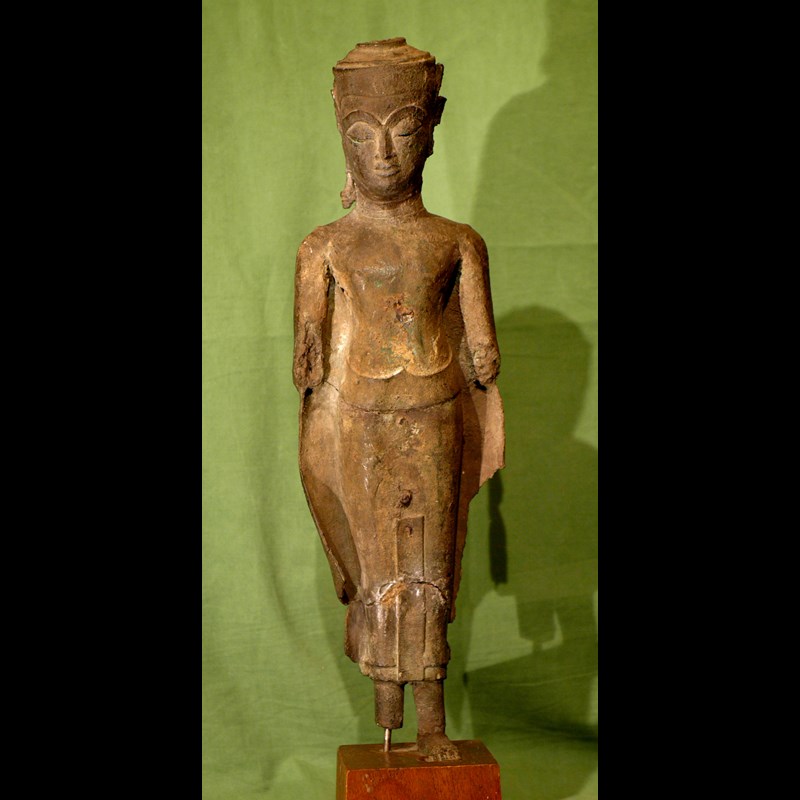 Buddha Shakyamuni in bronzo Thailandia, stile di Ayuthya, XV secolo