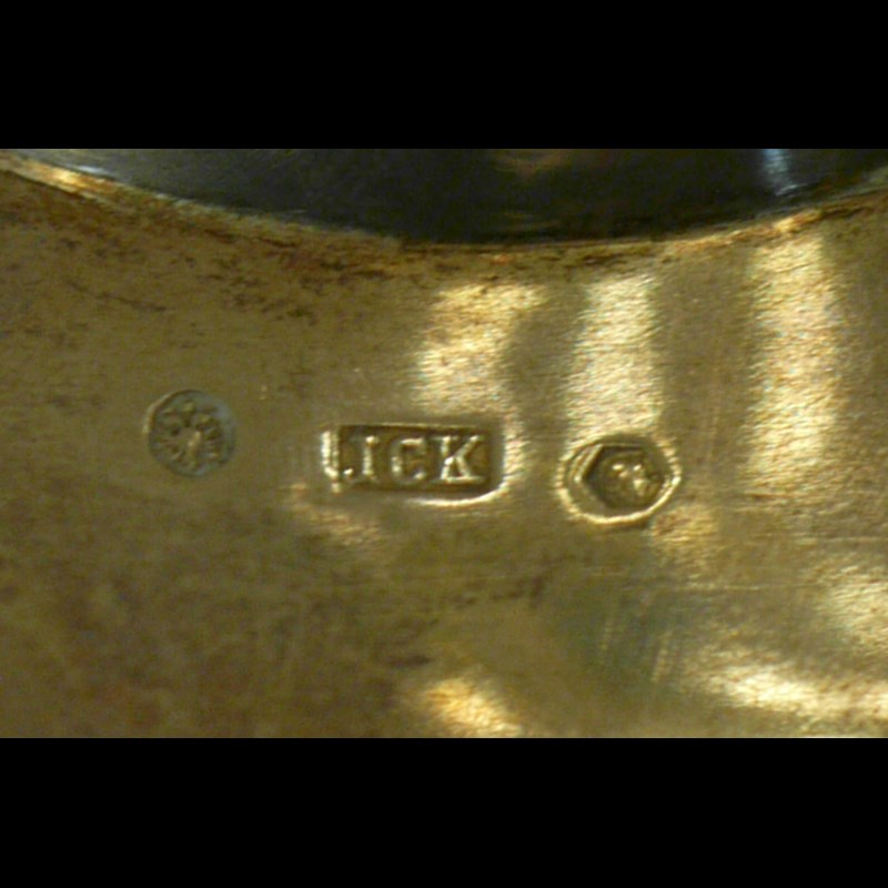 RARA COPPIA DI SALSIERE IN ARGENTO XIX SECOLO