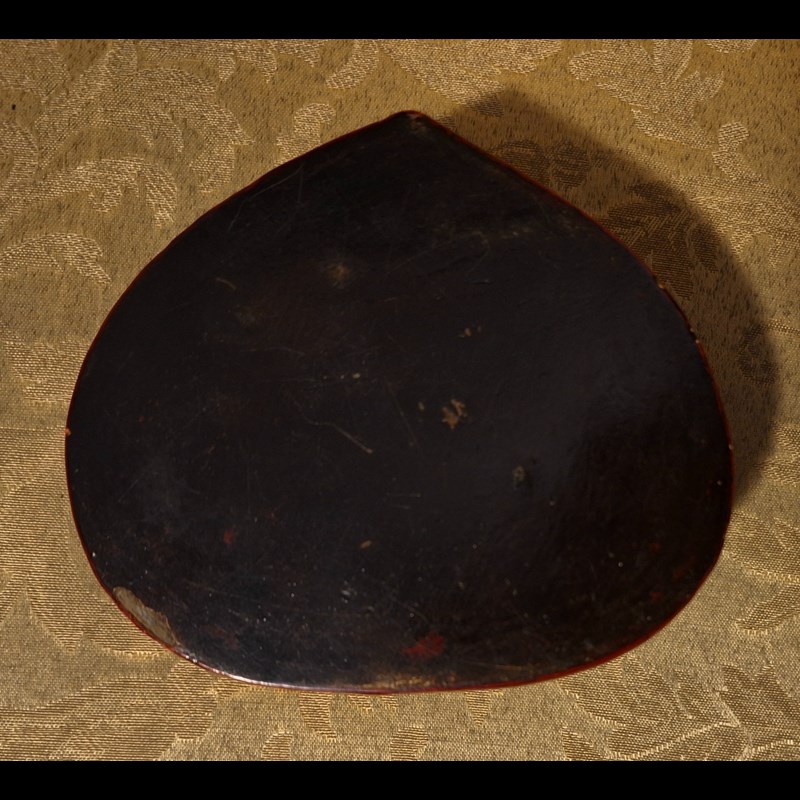 Rara scatola cinese in lacca rosso cinabro, XVIII° secolo.